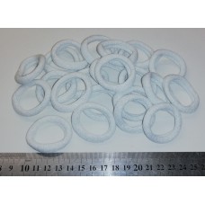 Резинка белая с люрексом 4см 